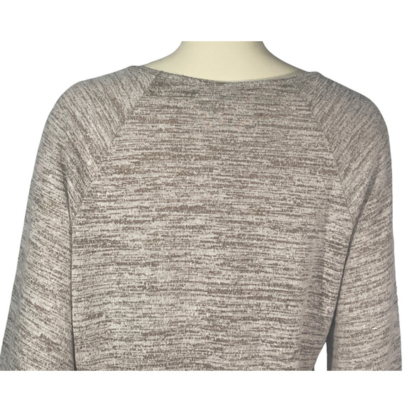 Soho Street NY Sz L Open Wrap Front Top Front Tie Neutral Color Knit Balletcore - Picture 7 of 9